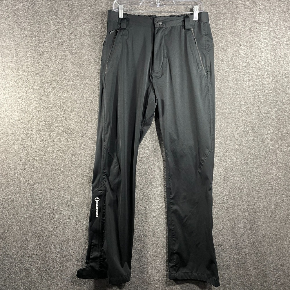 Sunice Golf Richard Zephal Rain Pants Mens Small Repel TX Waterproof Black
